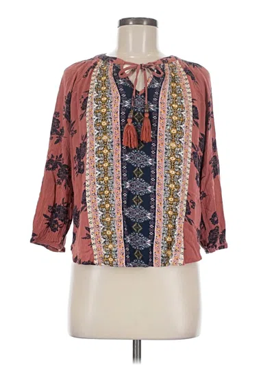 Pre-owned Mason & Belle 3/4 Sleeve Blouse In Pink