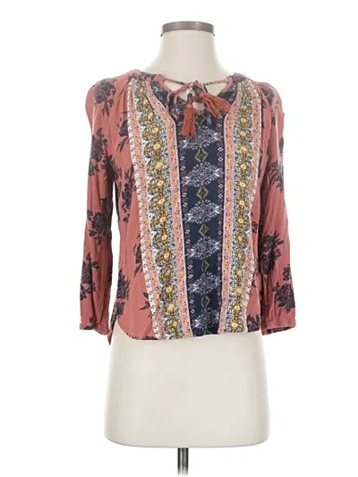 Pre-owned Mason & Belle 3/4 Sleeve Blouse In Pink