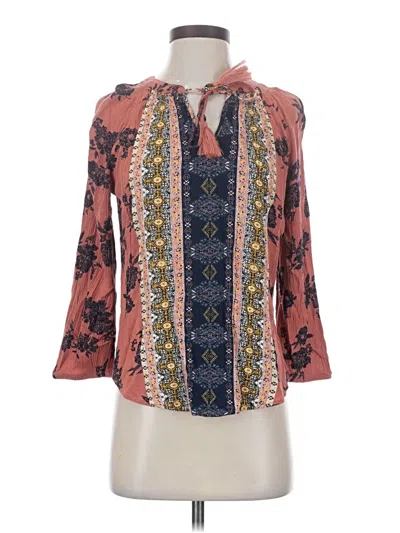 Pre-owned Mason & Belle 3/4 Sleeve Blouse In Pink