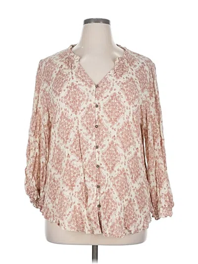 Pre-owned Mason & Belle 3/4 Sleeve Blouse In White