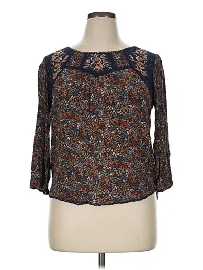 Pre-owned Mason & Belle 3/4 Sleeve T-shirt In Brown