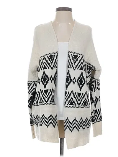 Pre-owned Mason & Belle Cardigan Sweater In White