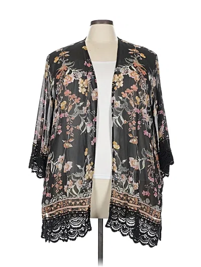 Pre-owned Mason & Belle Kimono In Black