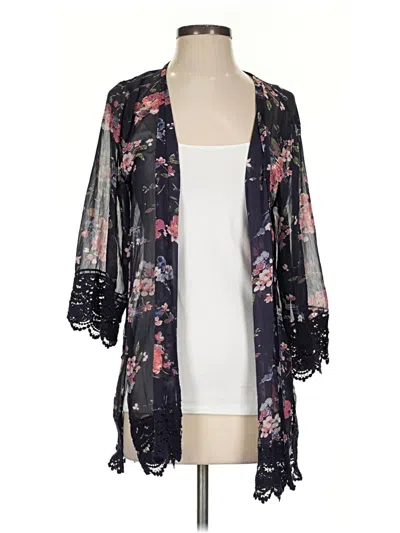 Pre-owned Mason & Belle Kimono In Black