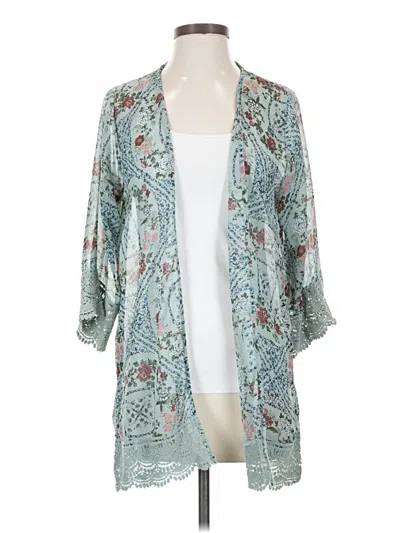 Pre-owned Mason & Belle Kimono In Blue