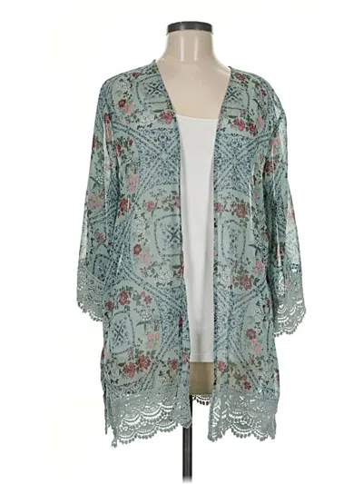 Pre-owned Mason & Belle Kimono In Teal