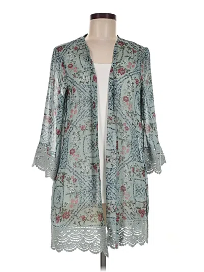 Pre-owned Mason & Belle Kimono In Teal
