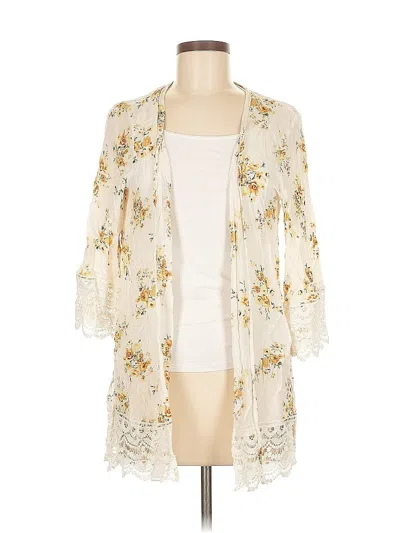 Pre-owned Mason & Belle Kimono In White