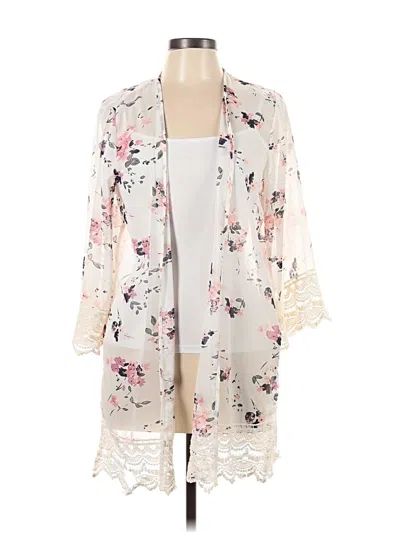Pre-owned Mason & Belle Kimono In White