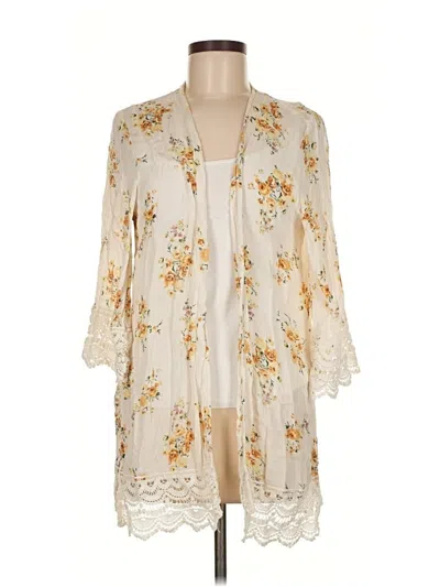 Pre-owned Mason & Belle Kimono In White