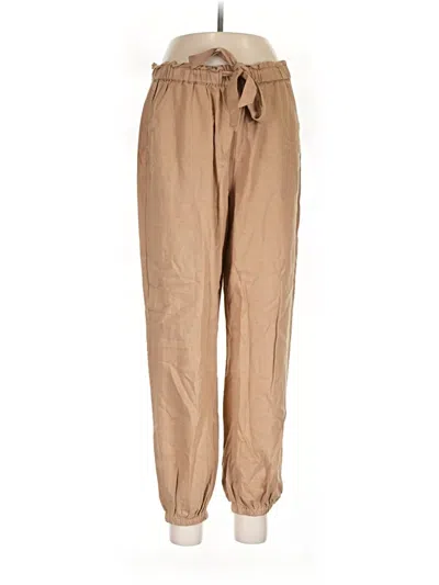 Pre-owned Mason & Belle Linen Pants In Brown