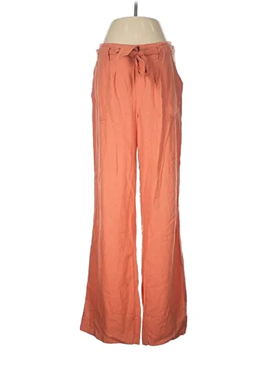 Pre-owned Mason & Belle Linen Pants In Orange