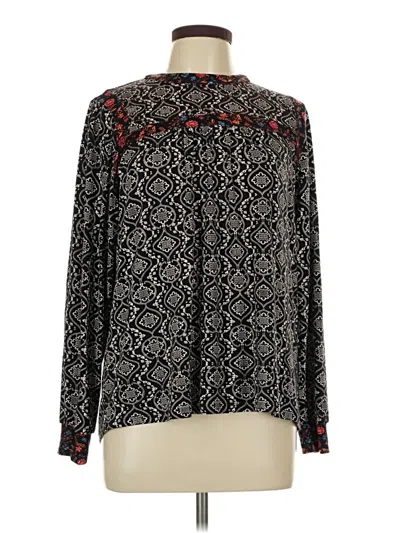 Pre-owned Mason & Belle Long Sleeve Blouse In Black