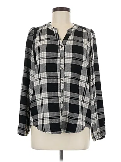 Pre-owned Mason & Belle Long Sleeve Blouse In Black