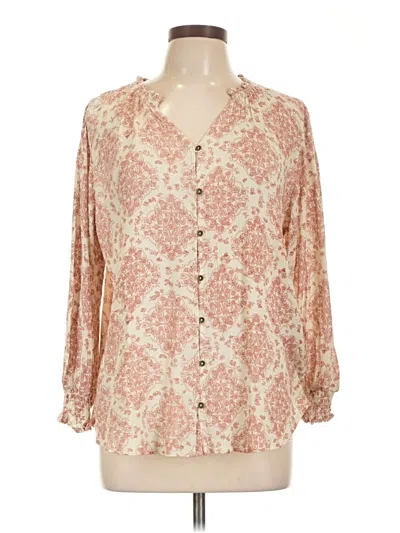 Pre-owned Mason & Belle Long Sleeve Blouse In Ivory