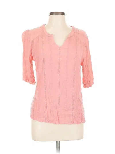 Pre-owned Mason & Belle Short Sleeve Blouse In Pink