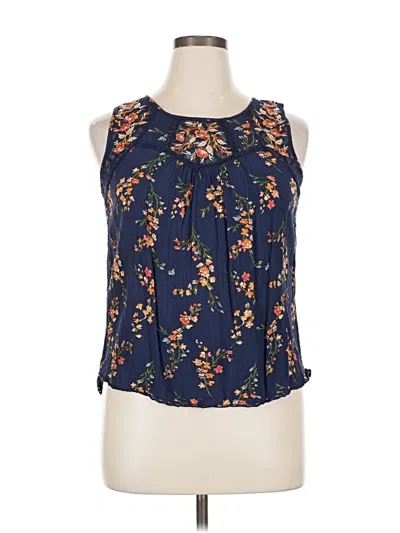Pre-owned Mason & Belle Sleeveless Blouse In Blue