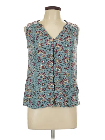 Pre-owned Mason & Belle Sleeveless Blouse In Blue