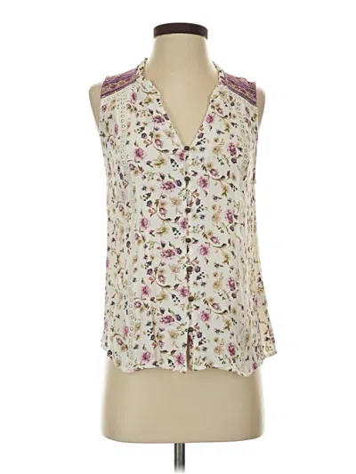 Pre-owned Mason & Belle Sleeveless Blouse In Ivory