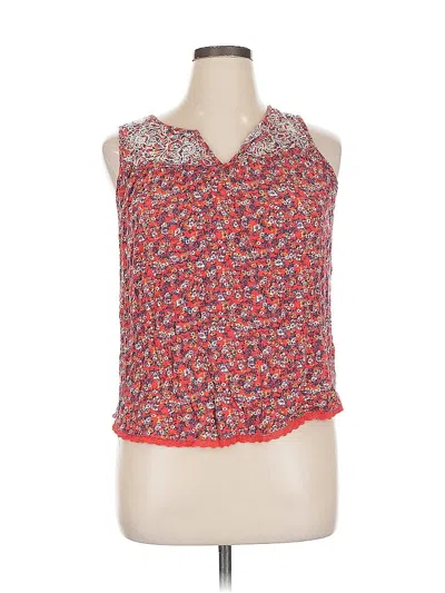 Pre-owned Mason & Belle Sleeveless Blouse In Red