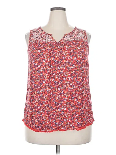 Pre-owned Mason & Belle Sleeveless Blouse In Red