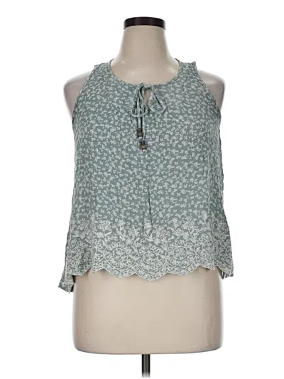Pre-owned Mason & Belle Sleeveless Blouse In Teal