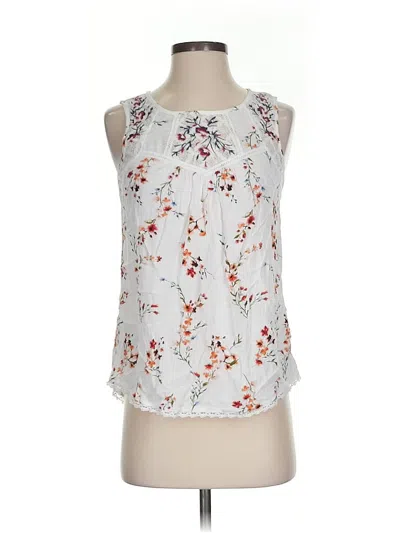 Pre-owned Mason & Belle Sleeveless Blouse In White