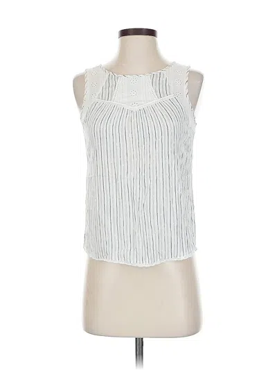 Pre-owned Mason & Belle Sleeveless Blouse In White