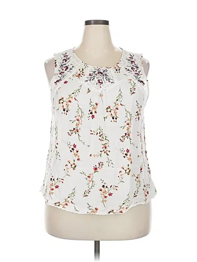 Pre-owned Mason & Belle Sleeveless Blouse In White