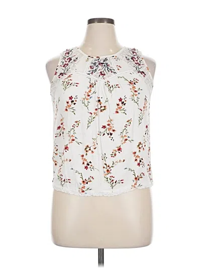 Pre-owned Mason & Belle Sleeveless Blouse In White