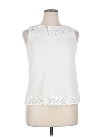 Pre-owned Mason & Belle Sleeveless Blouse In White