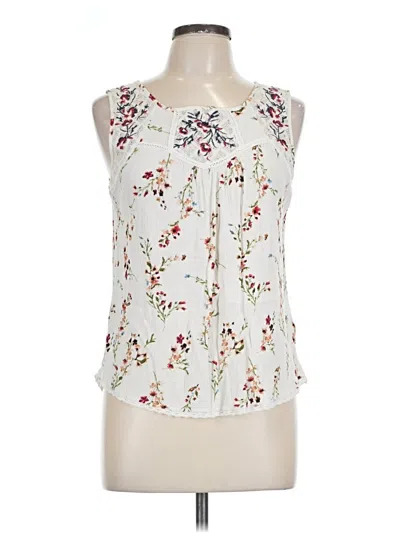 Pre-owned Mason & Belle Sleeveless Blouse In White