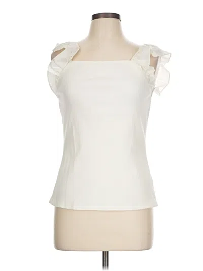 Pre-owned Mason & Belle Sleeveless Blouse In White
