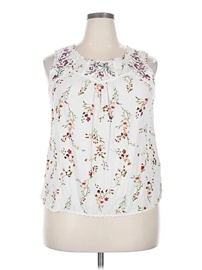 Pre-owned Mason & Belle Sleeveless Blouse In White