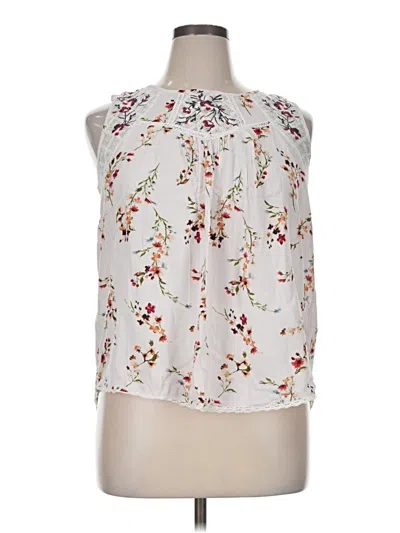 Pre-owned Mason & Belle Sleeveless Blouse In White