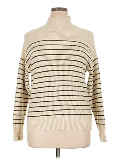 Pre-owned Mason & Belle Turtleneck Sweater In Ivory