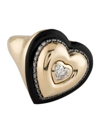 Pre-owned Mason And Books 14k Diamond & Onyx Ring In Multi