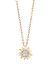 Mason And Books 14k Yellow Gold Diamond And Rhodium Necklace