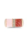 Mason And Books 14k Yellow Gold Dna Cigar Double Ring In Gold