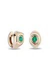 Mason And Books 14k Yellow Gold Emerald Earrings