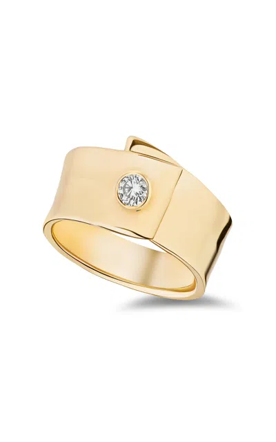 Mason And Books 14k Yellow Gold Folded Chiffon Band Ring In Gold