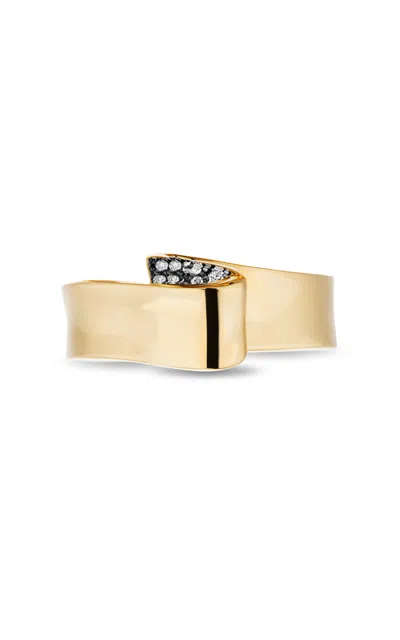 Mason And Books 14k Yellow Gold Folded Chiffon Band Ring