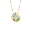 Mason And Books 14k Yellow Gold Multi-stone Pendant