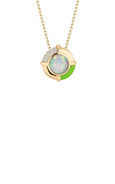 Mason And Books 14k Yellow Gold Multi-stone Pendant