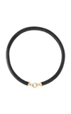 Mason And Books 14k Yellow Gold Necklace In Black