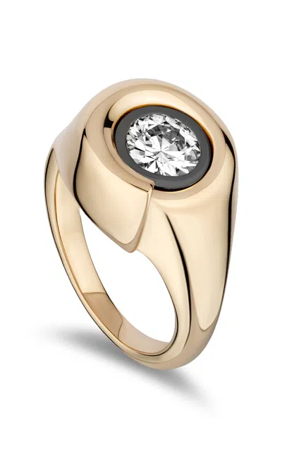 Mason And Books 14k Yellow Gold One-of-a-kind Nautilus Solitaire  Ring