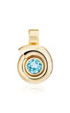 Mason And Books 14k Yellow Gold Topaz Pendant In Blue