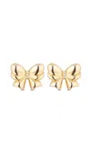 Mason And Books 14kt Yellow Gold Evie Bow Diamond Earrings In Gold