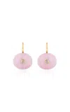 Mason And Books Milestone 14k Gold Opal & Diamond Earrings In Pink
