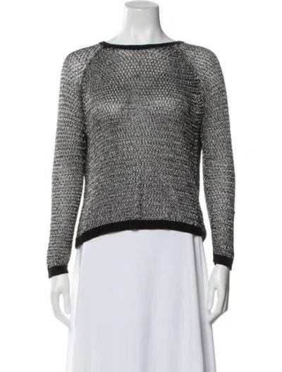 Pre-owned Mason Bateau Neckline Sweater In Multi